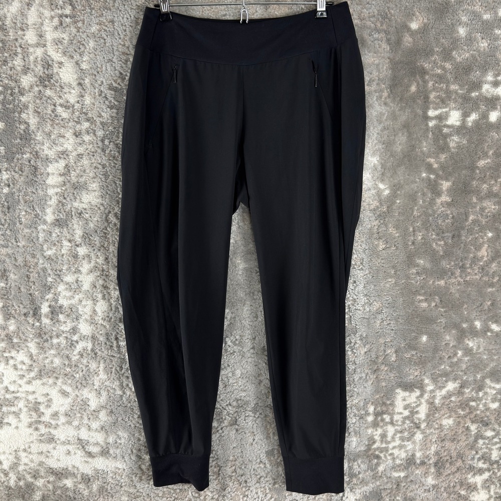 Athleta Petites Size 6p‎ La Viva Jogger Activewear Yoga Pants Black Full Women